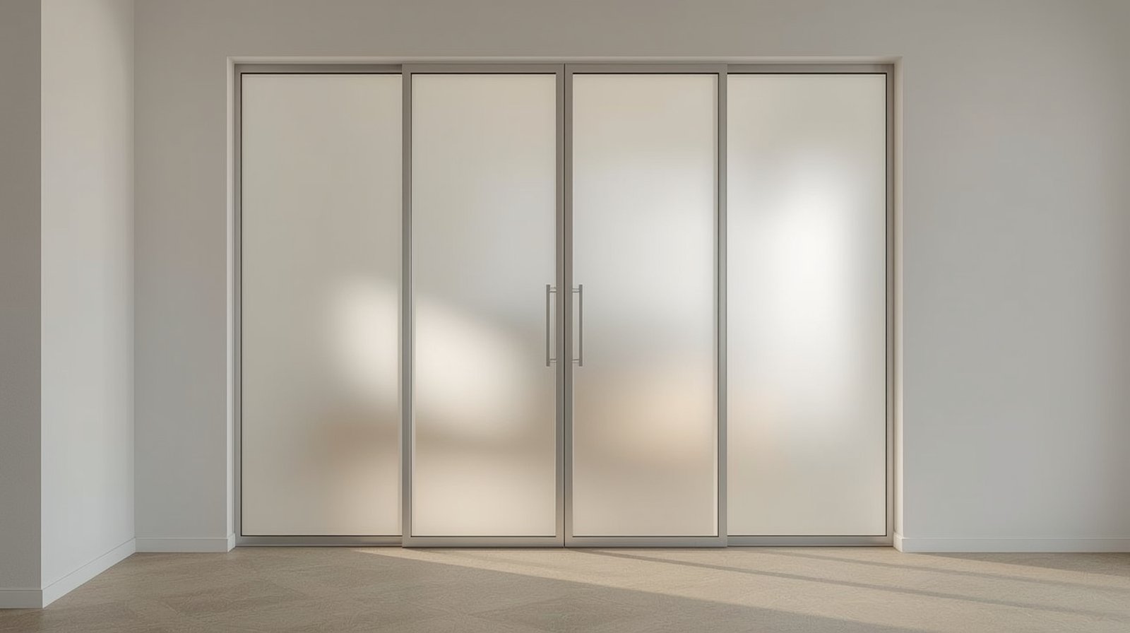 Frosted film for glass doors